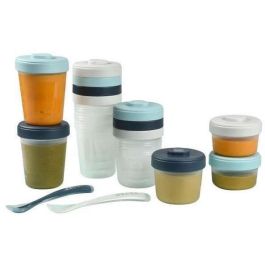 Beaba 1st Storm Pack Comida Bebé 1ª Edad - 12 Porciones Clip (2x90ml, 4x150ml, 6x250ml) + 2 Cacitos Silicona Sin BPA