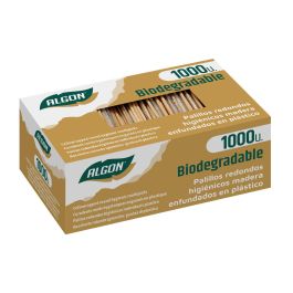 Set de 1000 Palillos Higiénicos Redondos con Filtro Algon (30 Cajas) Set de 1000 Palillos Higiénicos Redondos con Filtro Algon (30 Cajas)