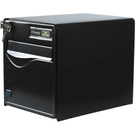 Burg-Wächter Buzón Baltic 2 - Puerta - A Pie - Acero Galvanizado - Negro - Hecho en Francia - BUR3572010526858