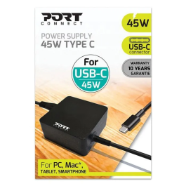 Port Designs Fuente de alimentación Connect USB-C 45W para PC, Mac, tableta y smartphone - NON3567049000967 Precio: 55.176. SKU: B1HSKZWF99