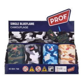 Prof Encendedor Electrónico Camouflage Llama Azul Colores Surtidos