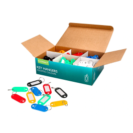 Q-connect Llavero Portaetiquetas Expositor 240 Unidades Colores Surtidos