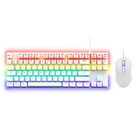 Combo Teclado Mecánico Gaming TKL + Ratón - THE G-LAB - COMBO MERCURY W - Blanco