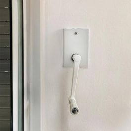 Micel Torno Persiana Empotrado PR27 40 kg Blanco Acero con Manivela