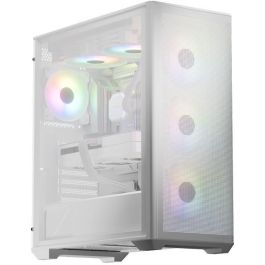 LC-Power LC-811W-ON Midi Tower Gaming PC Blanco con Ventana de Vidrio Templado e Iluminación RGB para ATX/EATX