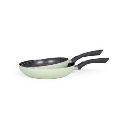 Livoo MEN124VE Juego de 2 sartenes efecto piedra, color verde Precio: 38.9899994. SKU: B19HSB2A5Q