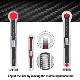 Llave ajustable universal 5 - 16 mm, métrica y sae