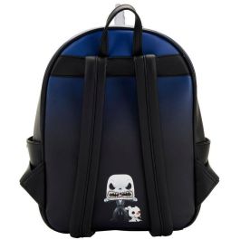 Loungefly Mochila mini Jack Skellington Pesadilla Antes de Navidad Disney, cuero vegano, 22.5x30x11.25cm