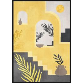 DKD Home Decor Cuadro Estilo Scandi Amarillo Gris 83 x 123 x 4.5 cm (2 Unidades) Precio: 123.6899994. SKU: S3017975