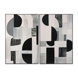 Cuadro Home ESPRIT Blanco Negro Moderno 80 x 3,5 x 120 cm (2 Unidades) Precio: 219.68999943. SKU: B14EZ3F8GA