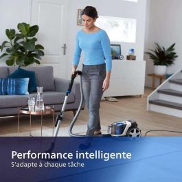 Philips Aspiradora PowerPro FC9332/09 sin Bolsa, 900W, Filtro Antialérgico H13, Cilíndrica Compacta, Clase A