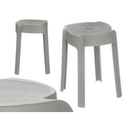 Kipit Taburete Redondo Gris Plástico 32x45x32 cm (Set de 10) Precio: 63.69000044. SKU: B13QZGQPDR