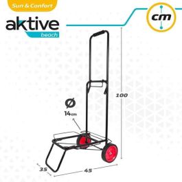 Carro arrastre multiuso de playa. soporta 50 kg 35x14x61 cm Carro arrastre multiuso de playa. soporta 50 kg 35x14x61 cm