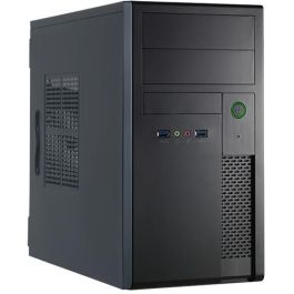 Chieftec XT-01B-350GPB Mini Torre, Caja PC Micro ATX con Fuente de Alimentación 350W, Negro