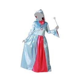 Disfraz Hada Madrina Vestido Azul Largo Mujer Adulto XL