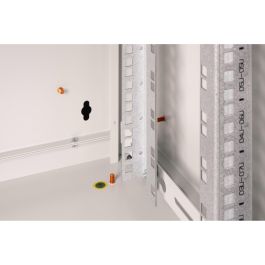 DIGITUS Carcasa de Pared Unique 9U 600x450mm Gris - Rack Mural para Servidores y Redes 100kg IP20