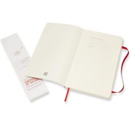 Moleskine Cuaderno Clásico Tapa Blanda QP616F2 Rojo Escarlata L (13x21cm) Rayada 192 Páginas