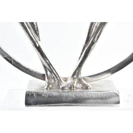 DKD Home Decor Figura Decorativa Moderna de Aluminio Plateado con Detalles de Pareja 11 x 36 x 34 cm DKD Home Decor Figura Decorativa Moderna de Aluminio Plateado con Detalles de Pareja 11 x 36 x 34 cm