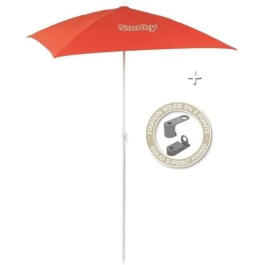 Smoby Sombrilla para Mesa de Picnic 80x90cm, Parasol con Sistema de Fijación, Altura Ajustable 1.05m-1.55m