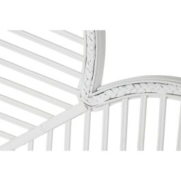DKD Home Decor Cabecero de Cama Urban Blanco Bambú y Ratán para Cama de 180 cm (190 x 81 cm)