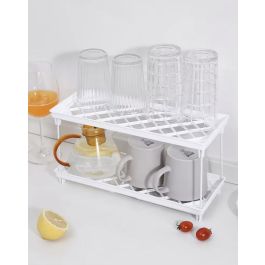 Confortime Estante Plegable de Cocina o Baño 34.5 x 13.8 x 15.5 cm - Maximiza tu espacio con diseño práctico y versátil (24 Unidades)