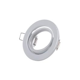 Aro Foco Downlight Circular Basculante "Vepa" Acero 90mm - Blanco Precio: 1.9499997. SKU: B1827EBDW6