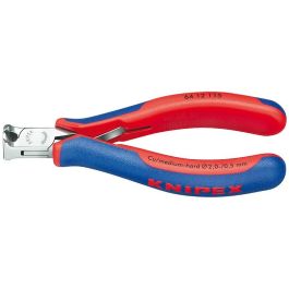 Knipex 64 12 115 - Alicates de corte diagonal de electrónica, de acero, 115mm, mangos azules y rojos Precio: 59.50000034. SKU: B15B3A6VMV