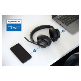 Kensington Auriculares Gaming H3000 PROVC, Diadema Bluetooth 5.2, Negro, 60h Batería, Cancelación Ruido, Micrófono Boom, USB-C, Para PC, PS, Xbox, Android, iOS