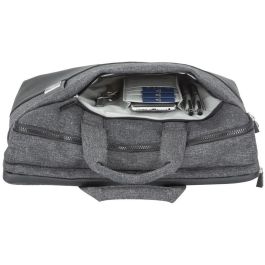 Rivacase 8831 Lantau - Maletín Toploader 15.6" para Portátil MacBook Pro 16, Poliuretano/Poliéster Reciclado, Gris