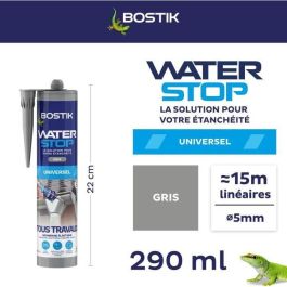 Bostik BOS3549212466879 Membrana Impermeabilizante Waterstop para Reparación de Fugas, Cartucho de 290 ml, Gris