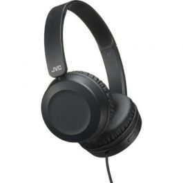 JVC HA-S31M-B-EX Auriculares On-Ear Plegables Ligeros con Micrófono, Control Remoto y Conexión Jack 3.5mm Negros