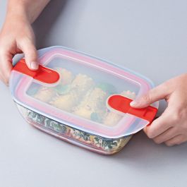 Hermetico Cuadrado Boro Cook&Heat Pyrex 27x23x7 cm-2,2 L Hermetico Cuadrado Boro Cook&Heat Pyrex 27x23x7 cm-2,2 L