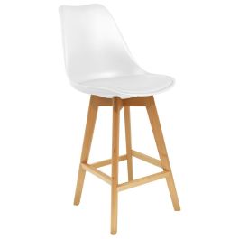 Silla- Taburete Bar Blanca Home Deco Factory Precio: 77.69000052. SKU: B1ER3S3HMR