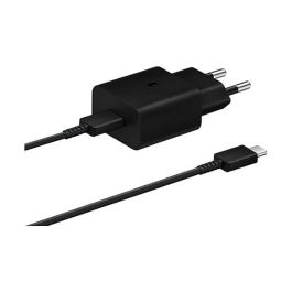 Samsung Cargador Pared 15W USB-C Negro + Cable USB-C a USB-C 1M Negro EP-T1510XBEGEU