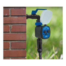 Aqua Control Grifo Antiheladas 1/2" Latón y Nylon Jardín Azul Negro