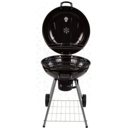 Barbacoa de Carbón con Ruedas Aktive Aluminio Metal esmaltado textileno 57 x 86 x 57 cm Negro Barbacoa de Carbón con Ruedas Aktive Aluminio Metal esmaltado textileno 57 x 86 x 57 cm Negro
