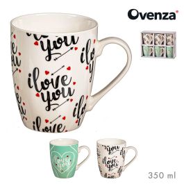 Ovenza Tazas Love You Porcelana Capacidad 350 ml Pack 6 Unidades Modelos Variados Precio: 18.90000035. SKU: B1FE7MTBC2