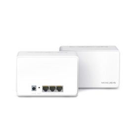 Mercusys Halo H80X Sistema de Malla Wi-Fi 6 AX3000 Doble Banda 2.4/5GHz Pack 2 Unidades Antenas Internas Blanco