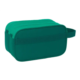 Safta Neceser Adaptable a Carro Real Betis Balompié con 2 Cremalleras, 26x15x12.5 cm