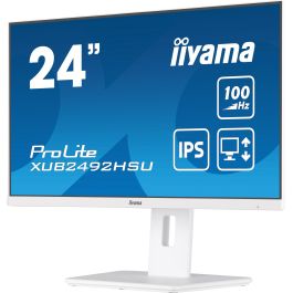 iiyama XUB2492HSU-W6 Monitor 23.8" Full HD IPS 100Hz 0.4ms HDMI DP Pivot Altavoces Blanco
