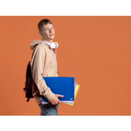 Liderpapel Carpeta Clasificador Fuelle 32112 Polipropileno DIN A4 Azul Transparente 13 Departamentos