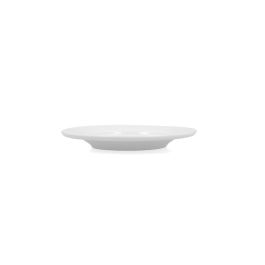 Bidasoa Plato Pan Porcelana Glacial Ala Ancha Blanco 16,5 cm - Pack 12 Unidades, Reforzado Hostelería, Apto Lavavajillas y Microondas