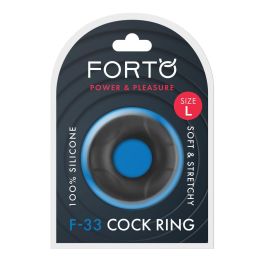 Anillo para el Pene Forto Negro L (L) Ø 25 mm