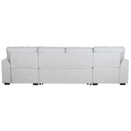 Sofa Cama Moderno DKD Home Decor Gris 154 x 92 x 298 cm Sofa Cama Moderno DKD Home Decor Gris 154 x 92 x 298 cm