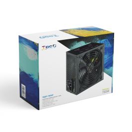 Tooq TQAPOLO-750SP Fuente de Alimentación ATX 12V V2.3 750W PFC Activo Ventilador 140mm silencioso para PC Gaming Crossfire SLI Tooq TQAPOLO-750SP Fuente de Alimentación ATX 12V V2.3 750W PFC Activo Ventilador 140mm silencioso para PC Gaming Crossfire SLI