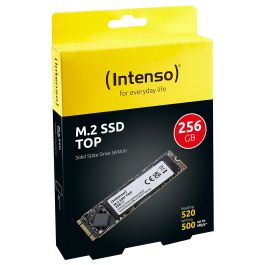 Intenso 3832440 - Disco Duro SSD Interno 256GB M.2 2280, Interfaz SATA III, Lectura 520MB/s, Escritura 500MB/s, Resiste Golpes, Bajo Consumo y Silencioso