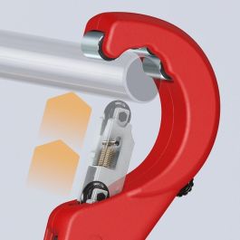 Knipex 90 31 03 BK Rohrabschneider TubiXL XL – Cortatubos para Latón, Cobre, Acero, Acero inoxidable – 260 mm