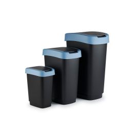 Cubo de basura Rotho Twist Blue Azul Plástico 50 L