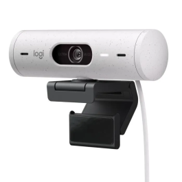 Logitech Brio 500 Webcam, Blanco Crudo, 1080p/30 fps, Micrófono Estéreo, Zoom Digital 4x, Tapa de Privacidad Precio: 117.49999998. SKU: S7181228