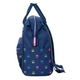 Mochila para Portátil Benetton Cool Azul marino 27 x 40 x 19 cm